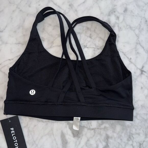NWT LULULEMON PELOTON BLACK CHEETAH ENERGY BRA 6 - Picture 3 of 3